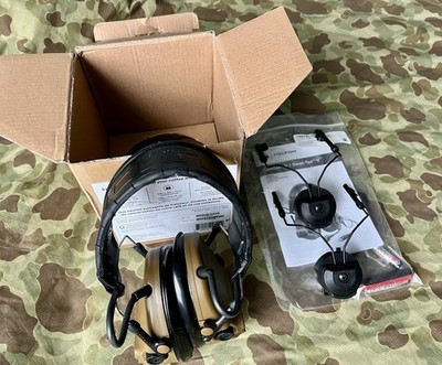 New 3M Peltor ComTac V Hearing Defender Coyote Electronic Headset No Downlead