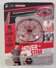 *D) The Original Hover Drone Star 360° Motion Controlled UFO - Red