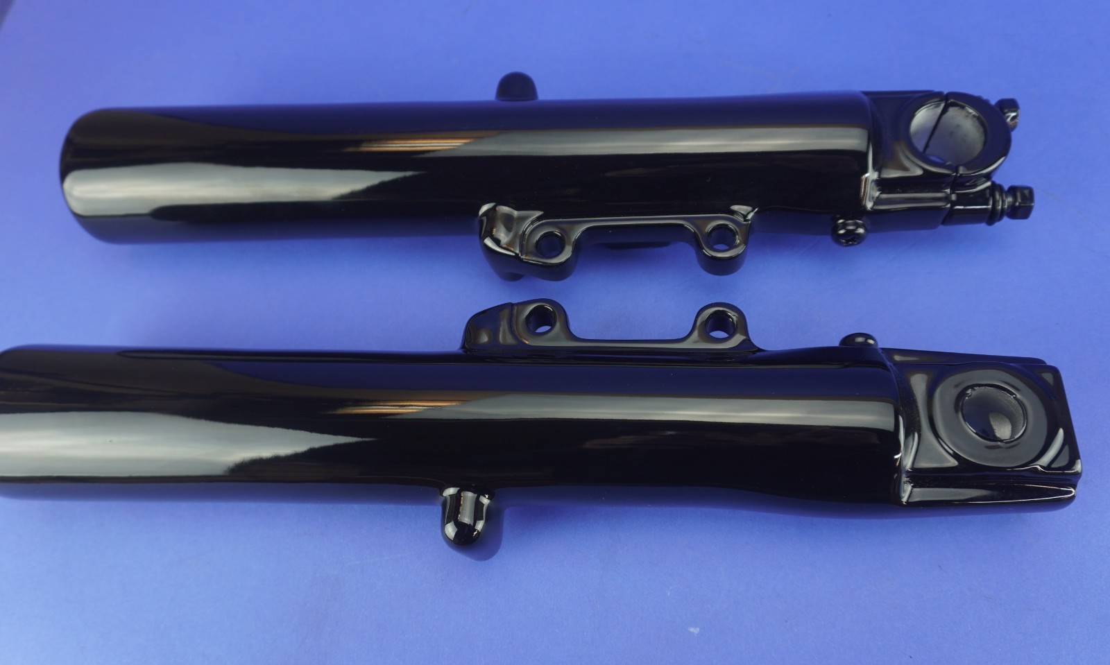 HARLEY 2000-2013 TOURING FORK LEGS GLOSS BLACK EXCHANGE PROGRAM