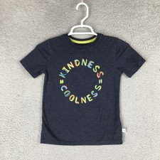 Tommy Bahama Shirt Boys Small 5 6 Blue Kindness Coolness Rainbow Graphic Tee