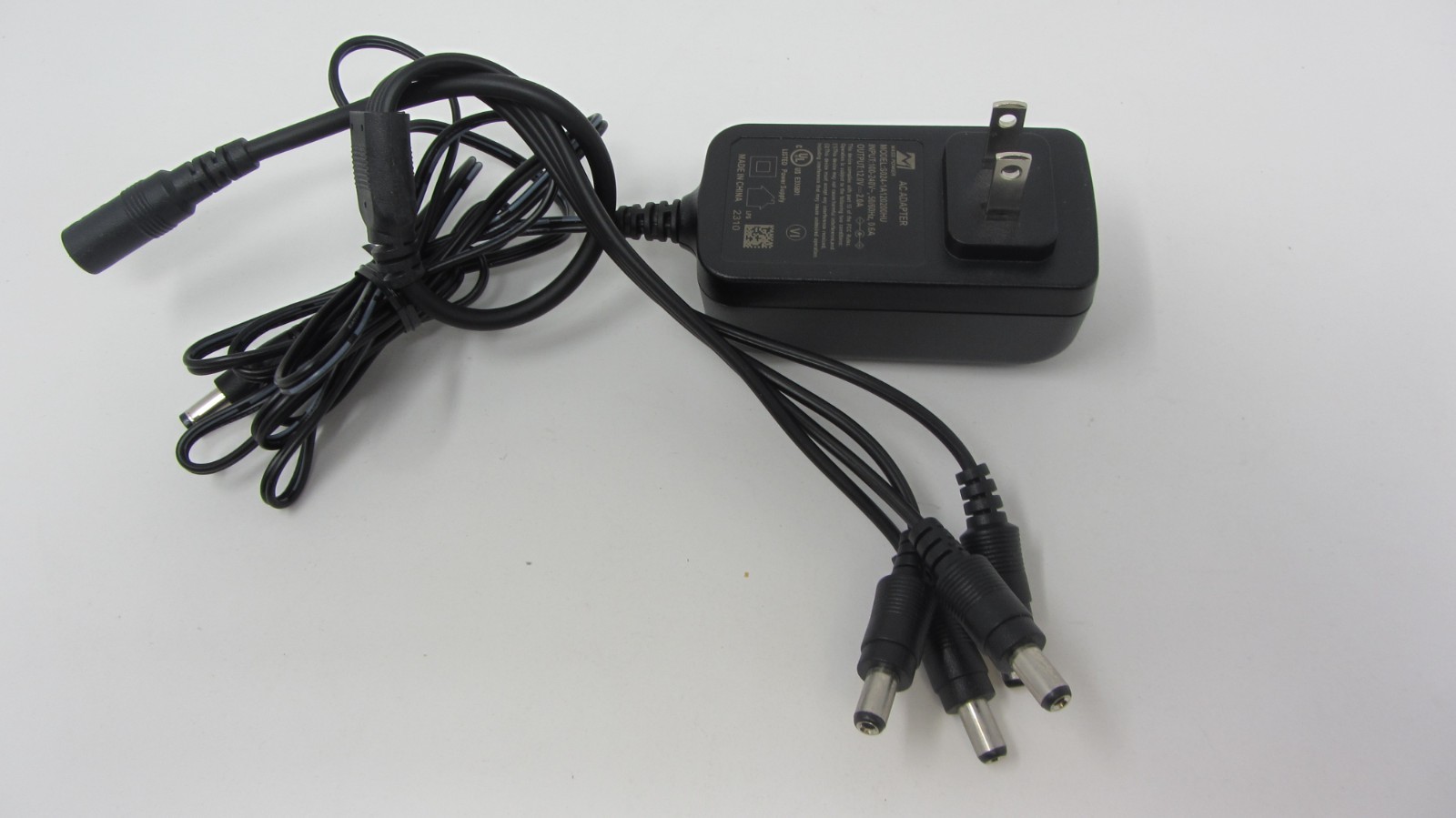Genuine Mass Power AC Adapter 12V 2A S024-1A120200HU with DC1-4 Splitter