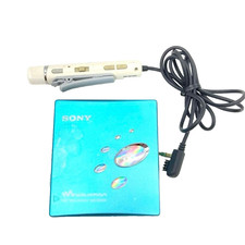 SONY MZ-E520 Blue MD Walkman Portable Audio Player  Headphones Japan S16KIY
