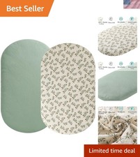Baby Registry Essential: Breathable Muslin Bassinet Sheets - 2 Pack for Newborns