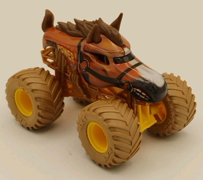 #ad #ad Spin Master Monster Jam Power Beasts Horse Power Tan Wheels 1:64 Monster Truck $17.99