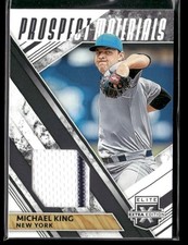 2019 Panini Elite Extra Edition Prospect Materials#PM-MK Michael King Padres