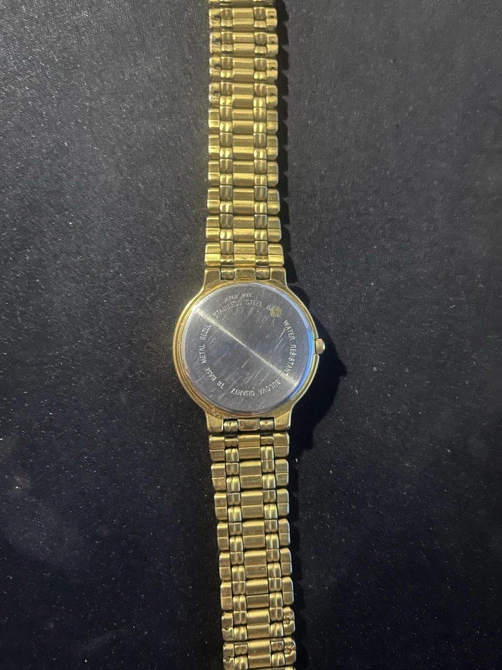 Reloj Hombre Bulova Años 90 Tono Dorado Vintage Foto 3 de 4
