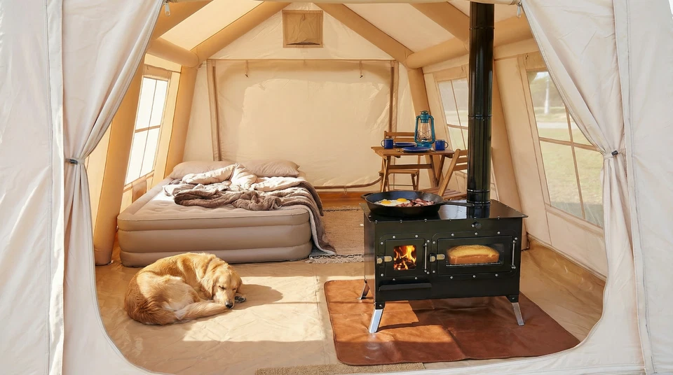 Stonehouse Forge "Trailblazer" Cookstove/Woodstove with Oven - Off-Grid, Camping - Image 4 of 4