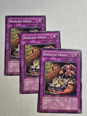 3x Reckless Greed RP02-EN071 Retro Pack 2 (2020 Date Reprint) Unlimited x3