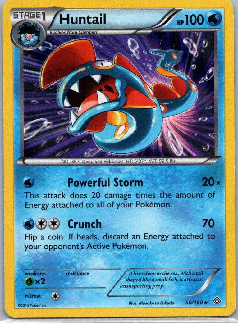 Pokemon TCG Huntail 50/160 Primal Clash Holo LP