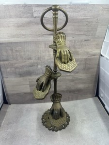 Vintage Brass Hand Clip Stand Glove Letter Picture Holder Hand Clips Victorian