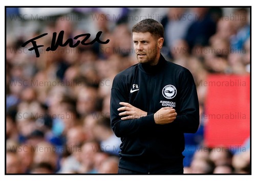 11088. Fabian Hurzeler Signed Pictures (A4 Prints) Brighton & Hove St. Pauli