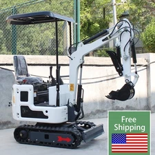2200lb Mini Excavator with B&S Gasoline Engine Hydraulic Thumb Clamp Free Ship
