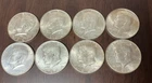 1964 Kennedy Half Dollar Lot of 8 Silver