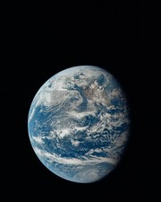 VIEW OF EARTH FROM APOLLO 11 MODULE 8X10 PHOTO