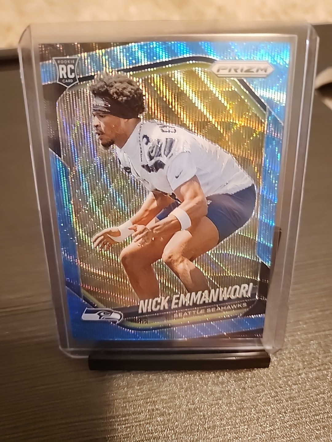 2025 Panini Prizm Nick Emmanwori Blue Wave Prizm Rookie 175/230 Seahawks #320