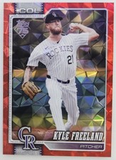 2026 Topps Series 1- Kyle Freeland Card #198- Red Diamond Parallel Insert /5 WOW