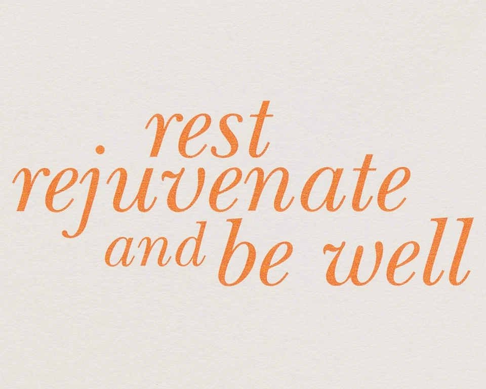 Papyrus Get Well Card Healthy Remedies Rest Rejuvenate And Be Well 7X5 Inches - Image 3 of 4