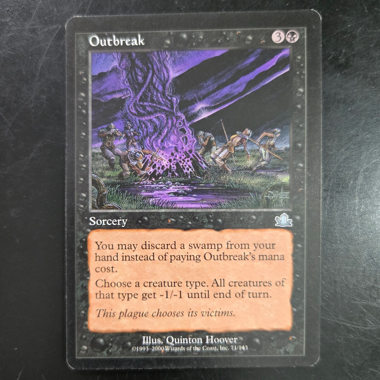 MTG Outbreak Prophecy PCY 71 Uncommon Black Sorcery Creatures Get -1/-1 LP
