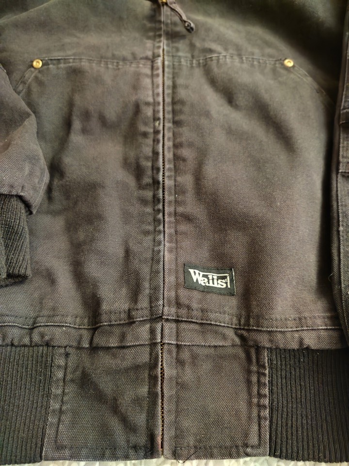 Walls Zero Zone Work Jacket Mens XL Regular Black Quilted