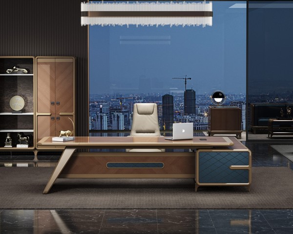 Eleganter Eckschreibtisch In Braun – Praktisch Und Stilvoll FüRs BüRo-image