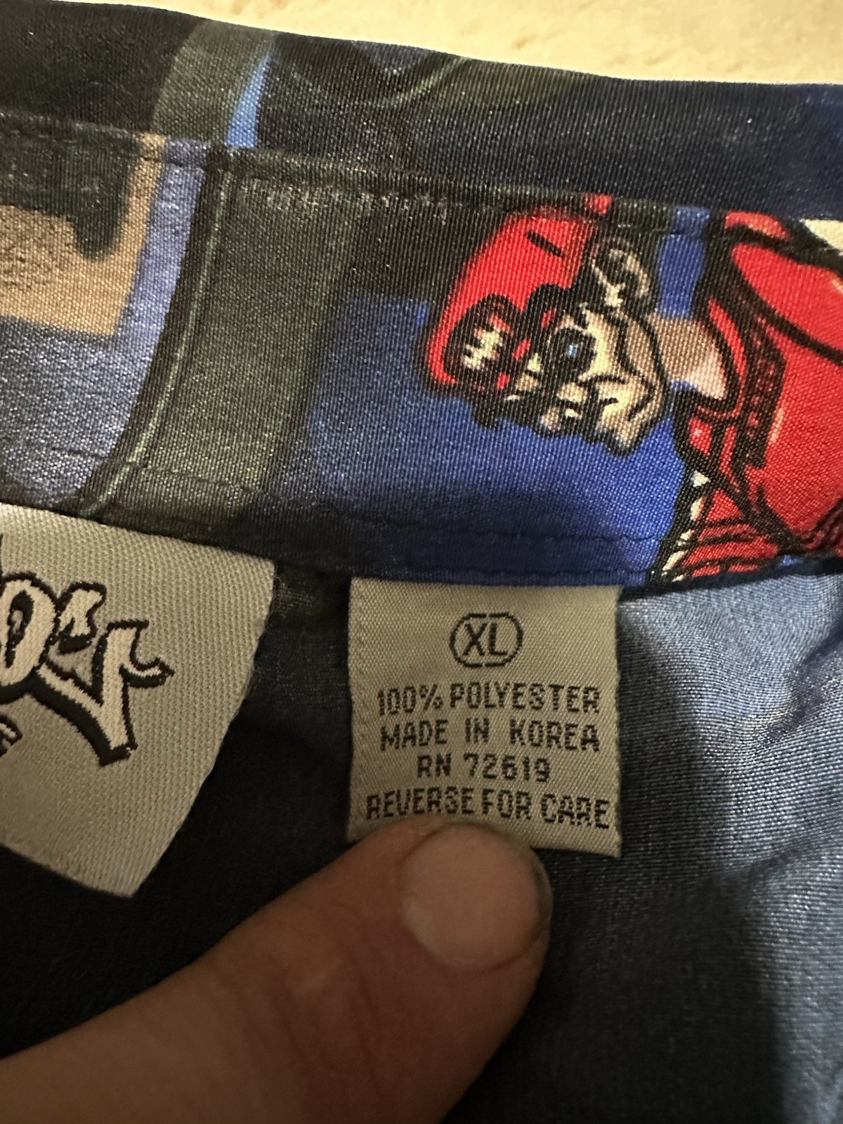 Vintage 90s Up Roc Button Up Shirt Mens Size XL Graffiti Hip Hop Street Wear NYC