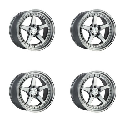 (Set of 4) Aodhan DS05 18x9.5 5x114.3 +30 Silver Wheels Rims