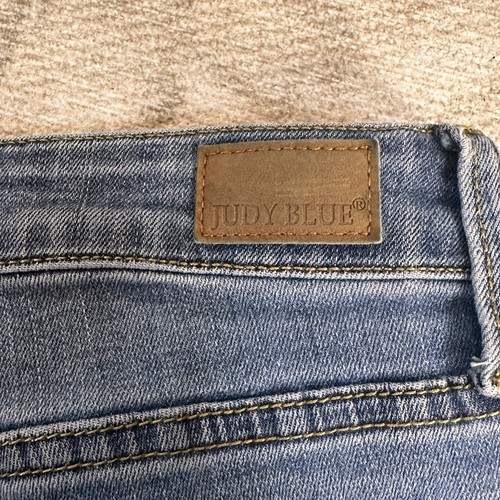 Judy Blue Jeans Womens Size 30 x 25 Mid Waist Stretch Denim Distressed Western - Picture 11 of 12