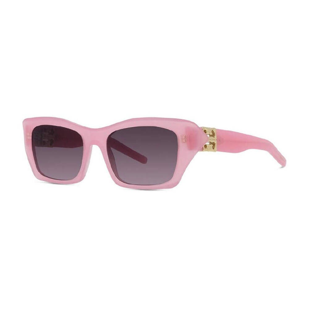 Givenchy Sunglasses Cat Eye Full Rim, Shiny Pink Frame and Purple Gradient Mirro