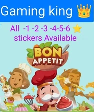 All  New Album  BON APPETIT   1 TO 5 Star (Mono_poly Go STICKER)   Available .