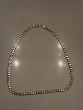 Sterling Silver Chain .925 Flat Curb Link