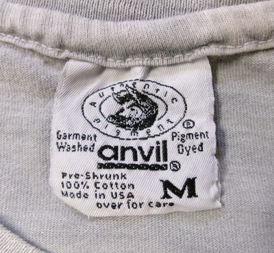 VTG Y2K ANVIL AUTHENTIC PIGMENT T SHIRT SzM KONA HAWAII 2000 USA SINGLE STITCH