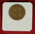 World War 1 WWI U.S. Army New York Military Academy Collar Brass Disk