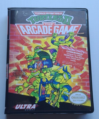 Teenage Mutant Ninja Turtles II The Arcade Game CASE ONLY Nintendo NES Box 