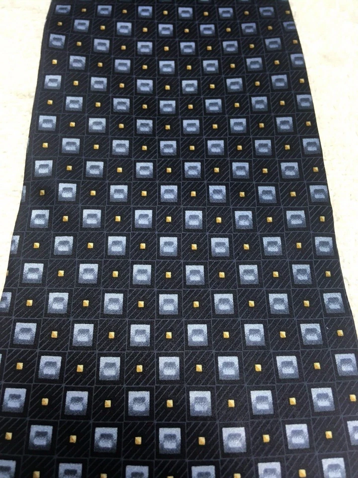 BERGAMO CORBATA HOMBRE AZUL MARINO CON AZUL Y DORADO 4 X 60 Foto 3 de 4