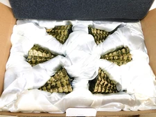 Frontgate Christmas Tree Ornaments Set of 6 Mouth Blown Hand Painted Glitter