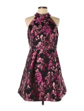 Eliza J Women Black Cocktail Dress 12 Petites