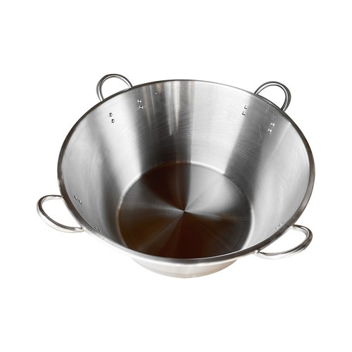 XXL 32'' Carnitas Cazo Acciaio Inox Caso Pentola Padella Wok Fornello a Gas Bruciatore Cuoco - Foto 3 di 10