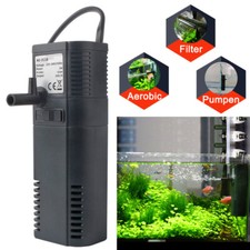 Aquarium Innenfilter 60L Filtersystem Sauerstoffversorgung Aquariumpumpe 300 L/h