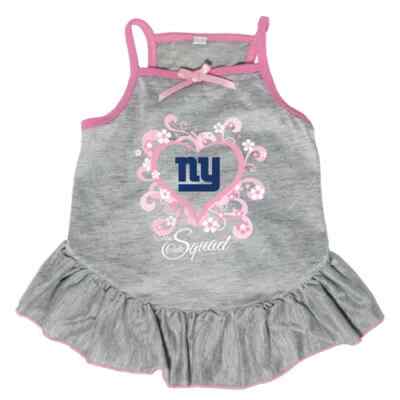 NY NEW YORK GIANTS DOG CAT PINK CHEERLEADER DRESS SMALL LARGE