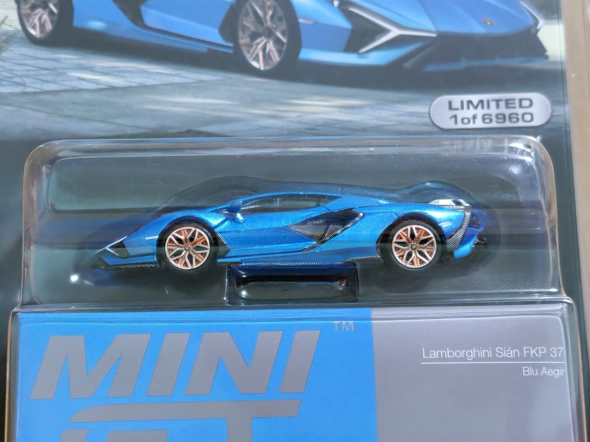 Mini GT 1:64 Lamborghini Siàn FKP 37 Blu Aegir MGT00573-MJ | eBay