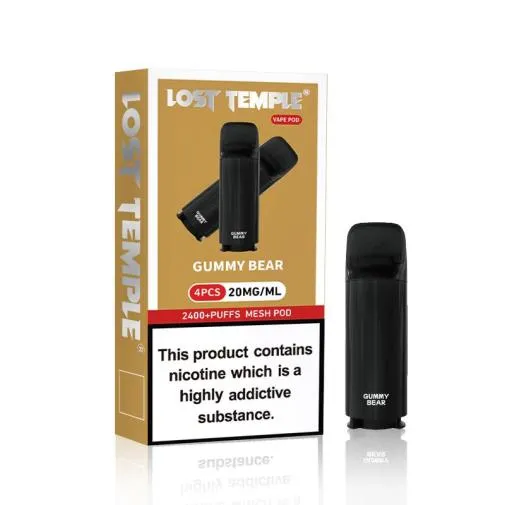 Lost Temple Vape Pod 600 Pre-Filled 20mg 2ml Replacement Pods - 4 Pack |  eBay UK