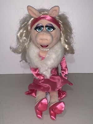 Disney Store Muppets Miss Piggy Diva Plush Figure 19'' (Pink Dress) NWT