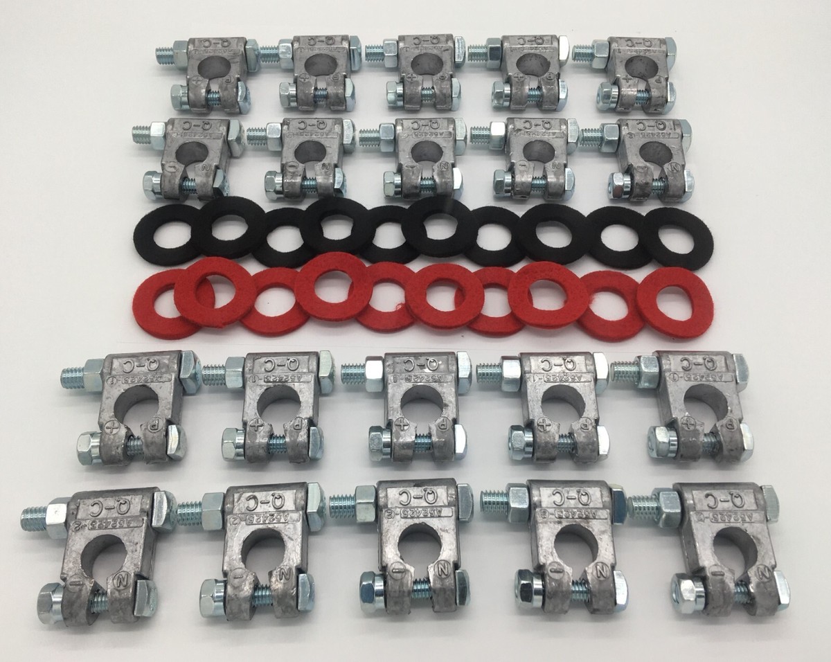 Quick Cable Terminal Cover Set Military Battery Terminal Cover Set With Protective Washers - Prevent Corrosion Battery Terminal Covers - Foto 2