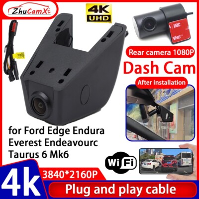 4K Wifi DVR Dash Cam Camera for Ford Edge Endura Everest Endeavourc Taurus 6 Mk6