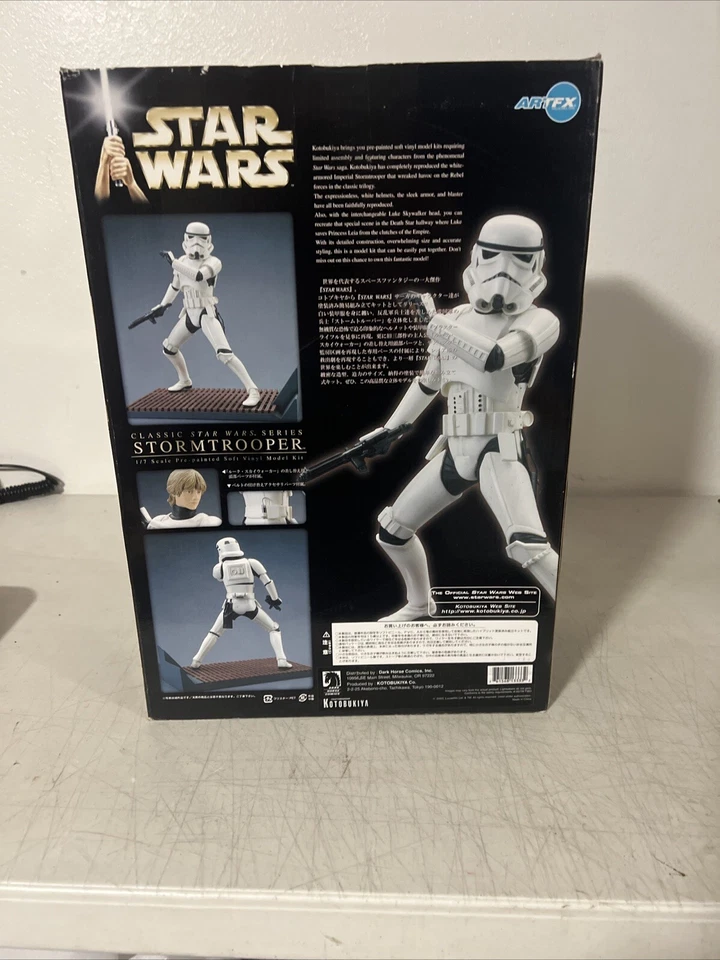 KOTOBUKIYA ARTFX STAR WARS STORMTROOPER LUKE SKYWALKER FIGURA DE VINILO 1/7 2003 NUEVO Foto 3 de 4