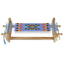 Perlenwebrahmen aus Holz, zum Weben von Perlenarmbänder