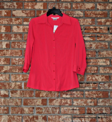 COMO Raspberry 3/4 Length Sleeves Top NWT