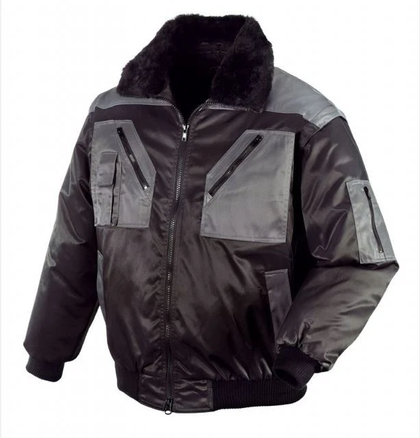 Pilotenjacke Arbeitsjacke 4 in 1 Jacke TEXXOR schwarz/grau, Größe XL