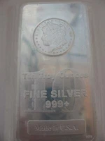 10-OZ. 999 NEW PURE SILVER HM MORGAN STYLE BAR + GOLD 2021 $ CRASH INSURANCE