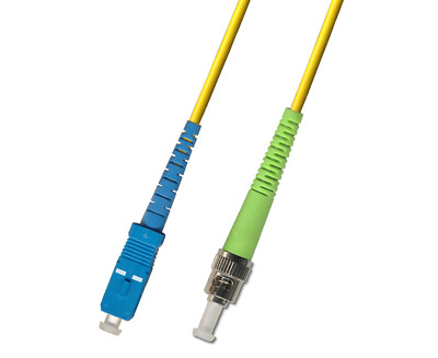 100M 328FT OS2 SC UPC to ST APC Fiber Optic Cable Simplex Singlemode 9/125